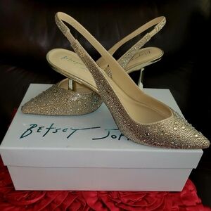 Betsey Johnson Clark Rhinestone Pumps